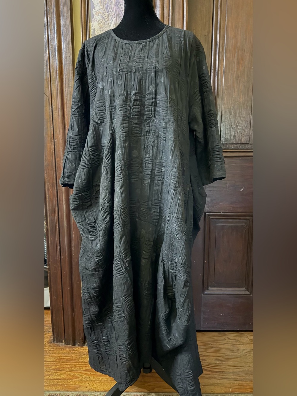 DRESS TO KILL Black Black Dress Big Side Pockets One Size